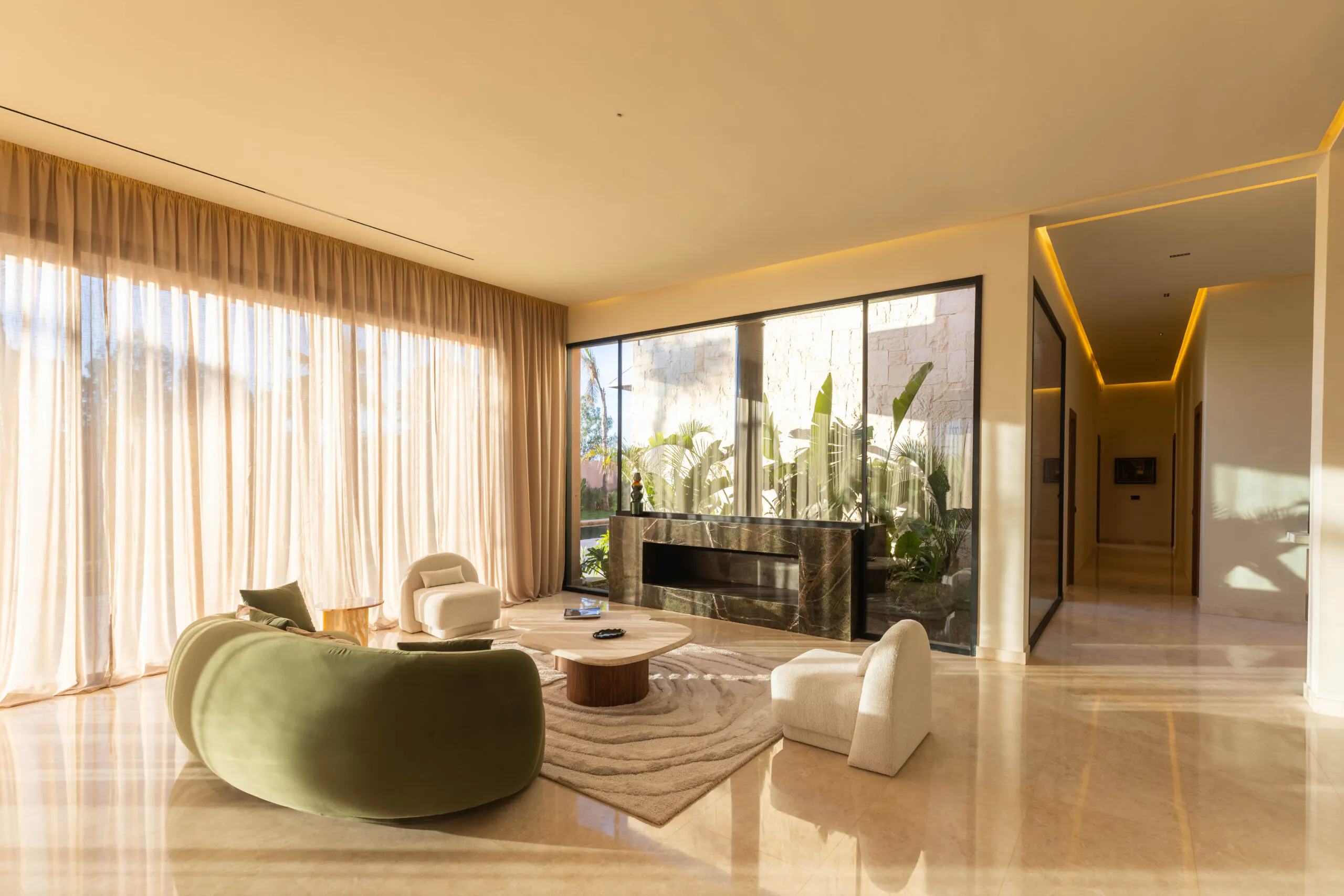 Villa garden at Bell'view Marrakech, an Originn branded project