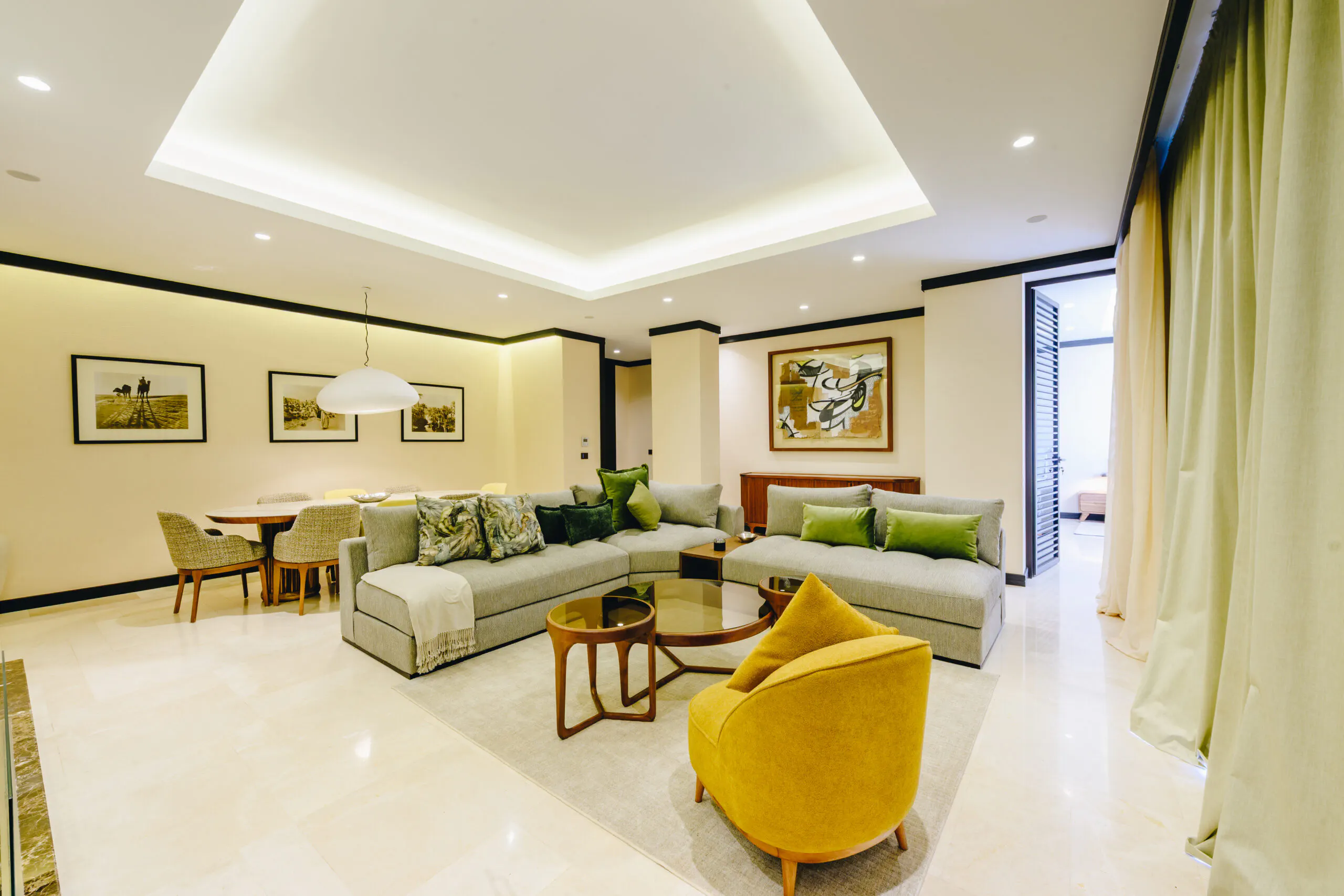 Architectural detail at Four Seasons M Avenue, one of Marrakech's branded developments near Hivernage