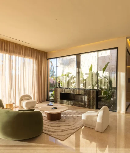 Villa garden at Bell'view Marrakech, an Originn branded project